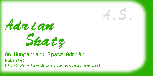 adrian spatz business card